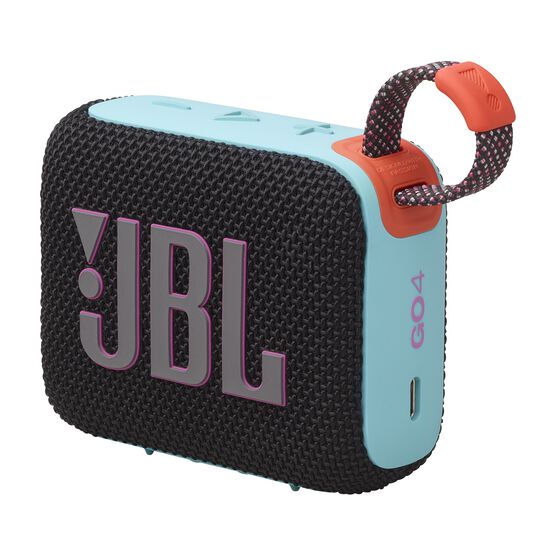 JBL Go 4 - Black and Orange - Ultra-Portable Bluetooth Speaker - Detailshot 1 JBL Go 4 - Black and Orange - Ultra-Portable Bluetooth Speaker - Detailshot 1